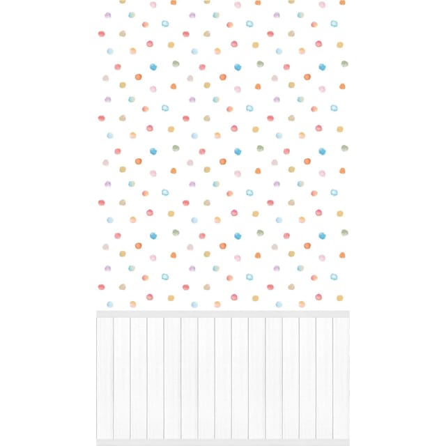 Fototapete Profhome 398141 Heißgeprägte Vliestapete Leicht Strukturiert Kindertapete Matt Weiß Lila Gelb Blau 1,59 M X 2,8 M