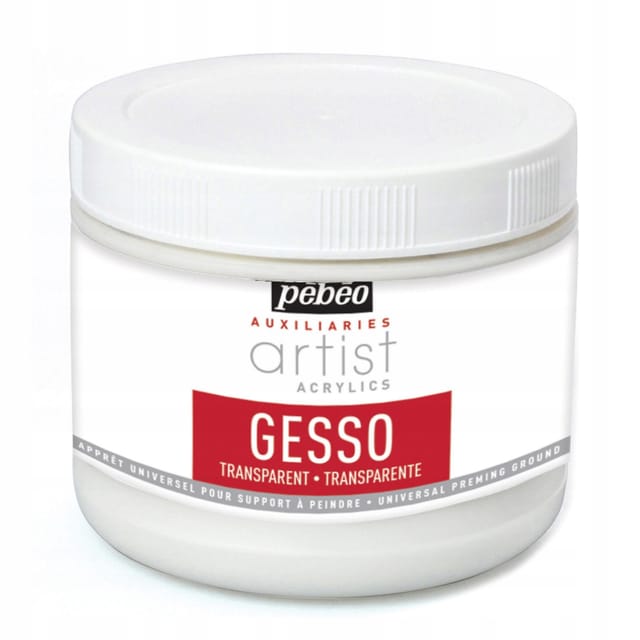 Pebeo Gesso Transparent Extra-fin 500 Ml Matte Oberfläche