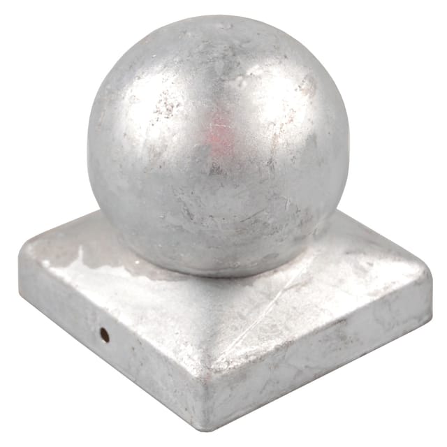 Baumarktplus - Pfostenkappe Verzinkt 71 Mm Kugel Abdeckkappe Für Pfosten 7 X 7 Cm