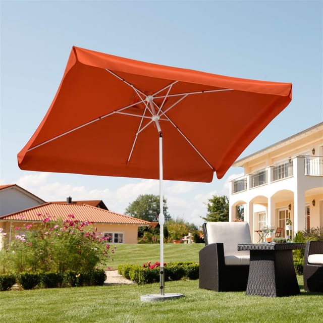 Schneider Schirme - Schneider Sonnenschirm Oslo Teracotta 300 X 200 Cm Marktschirm