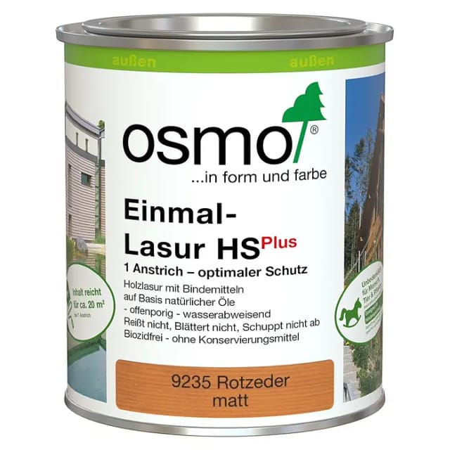 Einmal-lasur Hs Plus Rotzeder 0,75 L - 11101030 - Osmo
