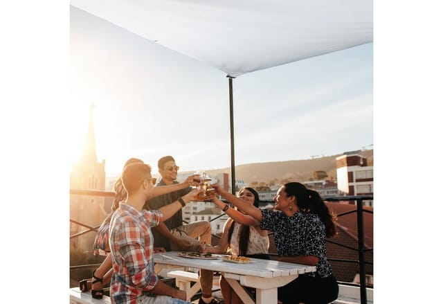 Relaxdays Sonnensegel Rechteckig, Wasserabweisend, Uv-beständig, Mit Spannseilen, Terrasse, Balkon, B X T: 2 X 4 M, Weiß