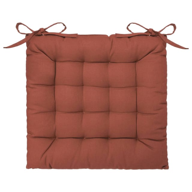 Sitzauflage Aus Baumwolle In Terrakotta 38 × 38 Cm Atmosphera Créateur D'Intérieur