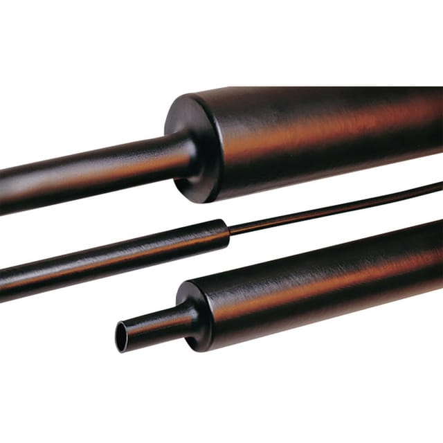 Hellermanntyton - 323-10500 Schrumpfschlauch Ohne Kleber Schwarz 50 Mm 16 Mm Schrumpfrate:4:1 1 M