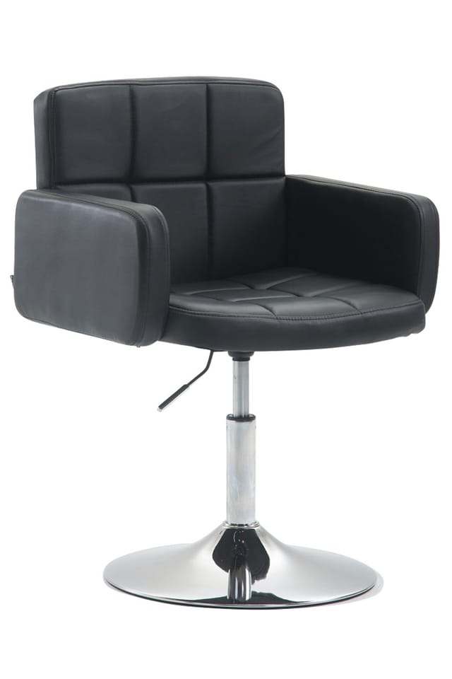 Lounger Los Angeles Kunstleder Schwarz