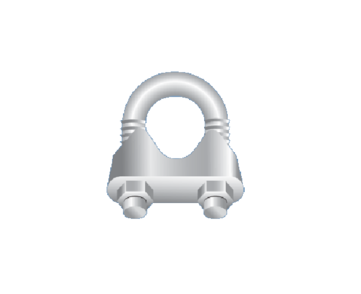 Bügelschelle Für Dina Fava Seil 21x20mm - 1212