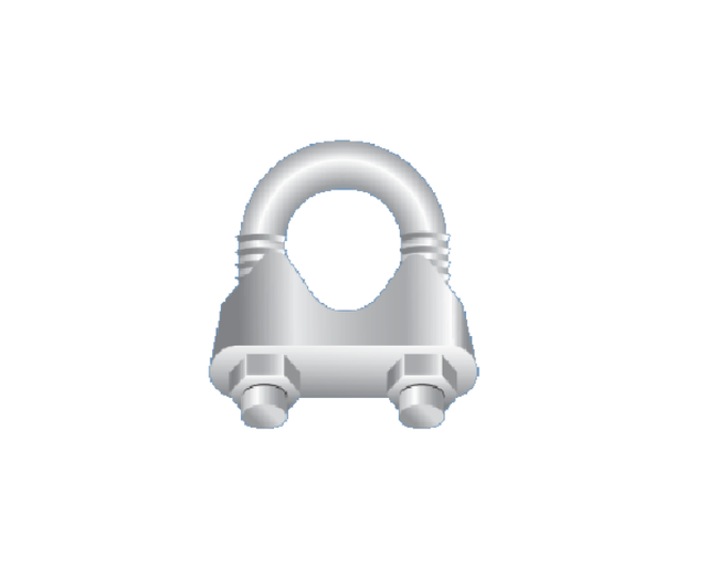 Bügelschelle Für Dina Fava Seil 21x20mm - 1212