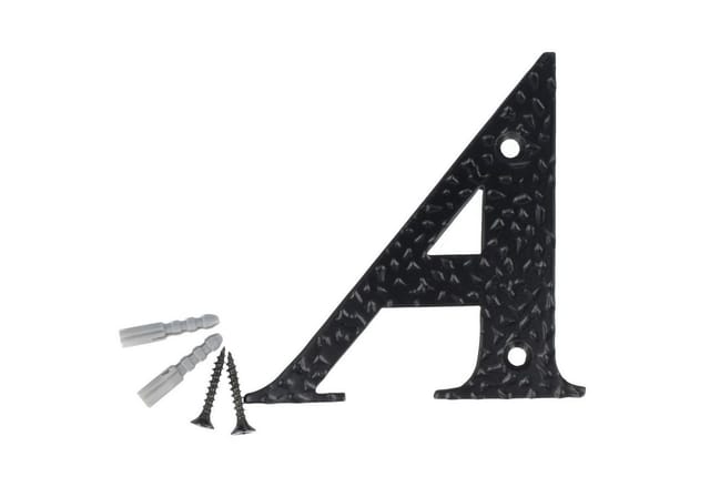Schwarz Beschichtete Hausnummern 0-9 Buchstaben A-h Hausziffern Zimmertürnummern Landhausstil A