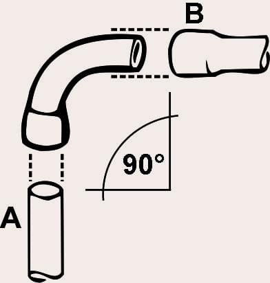Bogen 90° / Ø 28 Mm Winkel & Bögen - Cornat