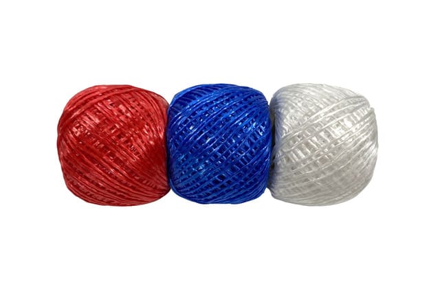 Trendline - Bindfaden-set 50m 3-er Pack Packschnur Verpackungsfaden Polypropylen