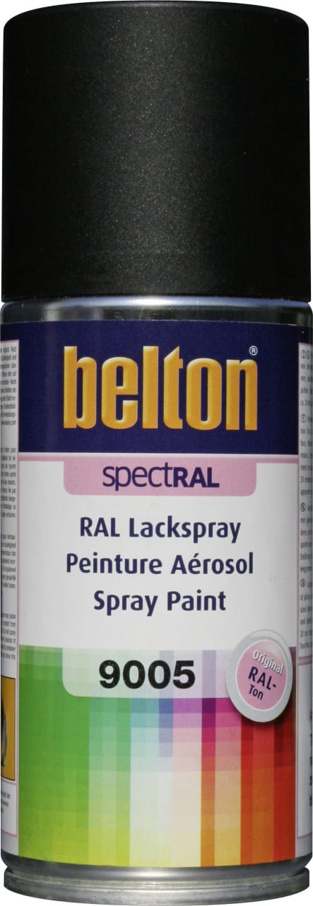 Belton - Spectral Lackspray 150 Ml Tiefschwarz Matt Sprühlack Buntlack Spraylack