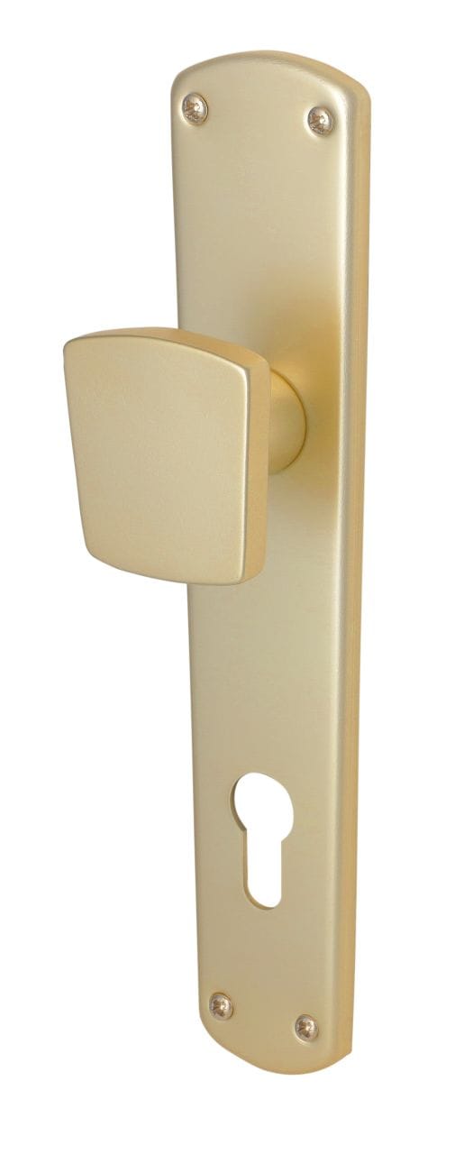 Alpertec Pz-knopflangschild Aluminium Gold Abgerundet Beschläge
