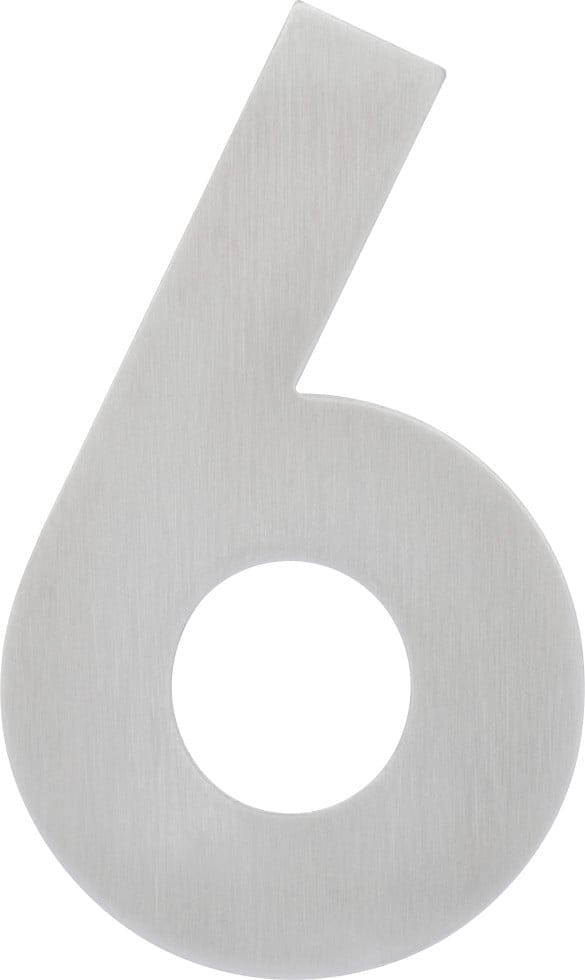 Hausnummer 6 Edelstahl Hausnummern Hausnummerschild - Alpertec