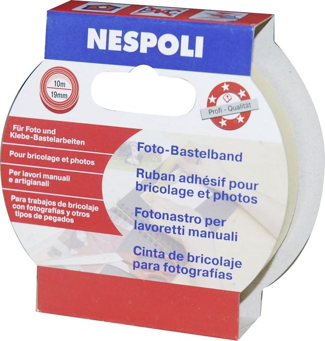 Nespoli Foto- Und Bastelband 19 Mm X 10 M Transparent Bastelmaterial