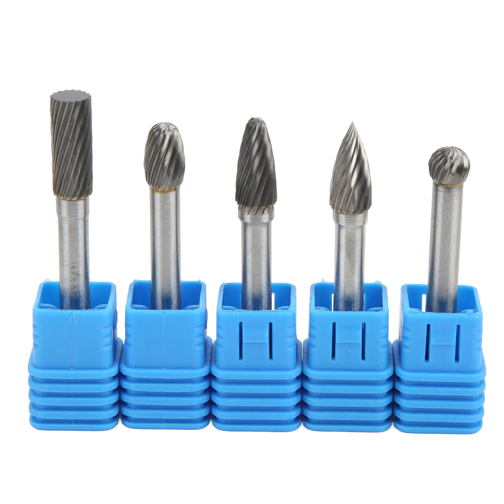 5pcs Single Cut Rotary Burr File Set Wolframcarbid 6mm 1/4in Schaft Zum Polieren Schleifen Holzbearbeitung Carvingadefg