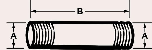 Rohrnippel 3/4 X 80 Mm Verzinkt Nippel - Cornat