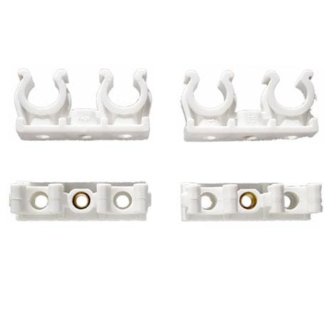 Rohr-clip Doppelt Für 28 Mm Ø - Rohre Halterungen & Rohrschellen - Cornat