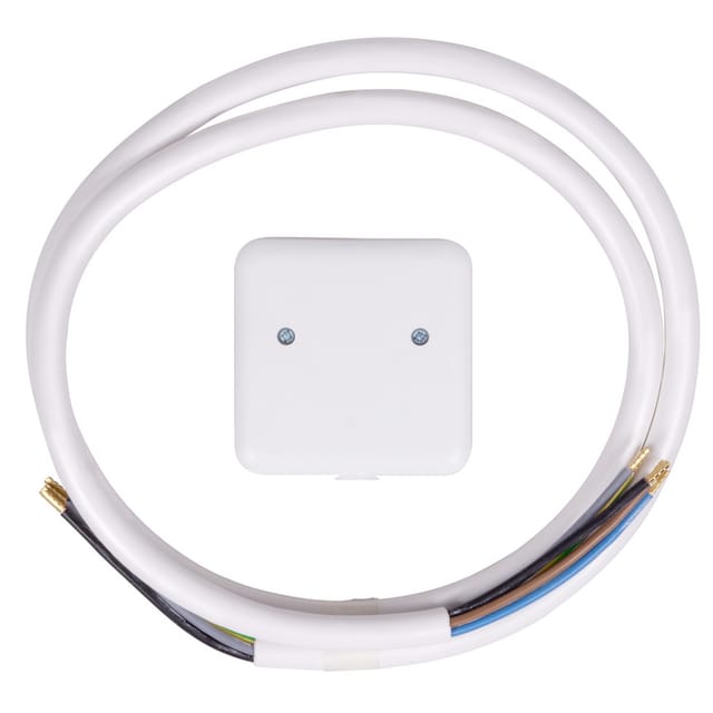 Weitere - Herdanschluss-set Kabel & Dose - 1,5 Meter, Weiß Kabel & Leitungen
