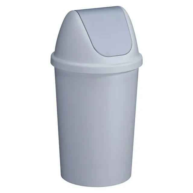Sunware - Schwingdeckeleimer Twinga 45 L, Grau Mülleimer & Abfallbeutel