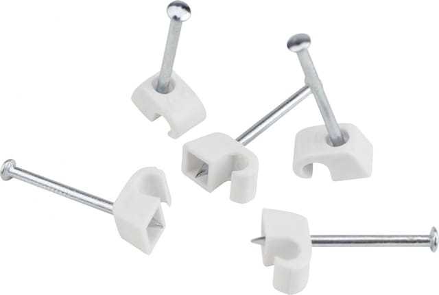 Expressschelle 4-7mm Weiß 50x Nagelschellen