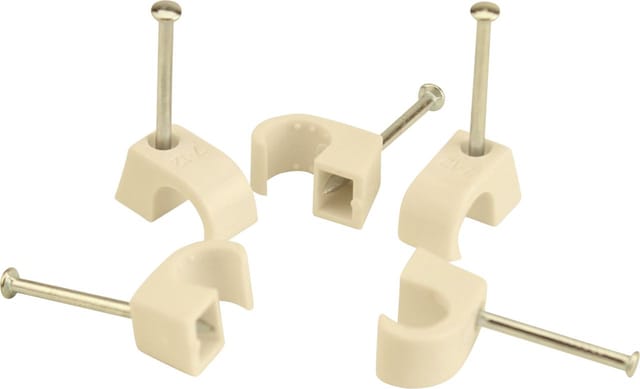 Expressschelle 7-12mm Weiß 50x Nagelschellen