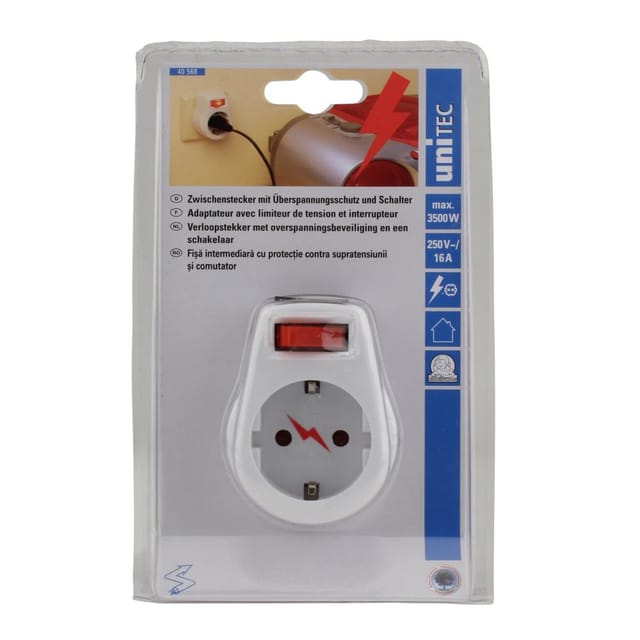 Berspannungsfilter Mit Kontrollampe Weiß Stecker & Kupplungen