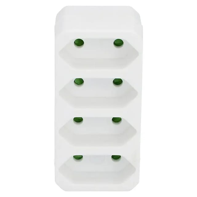 Euro-adapter 4-fach Weiß Stecker & Kupplungen