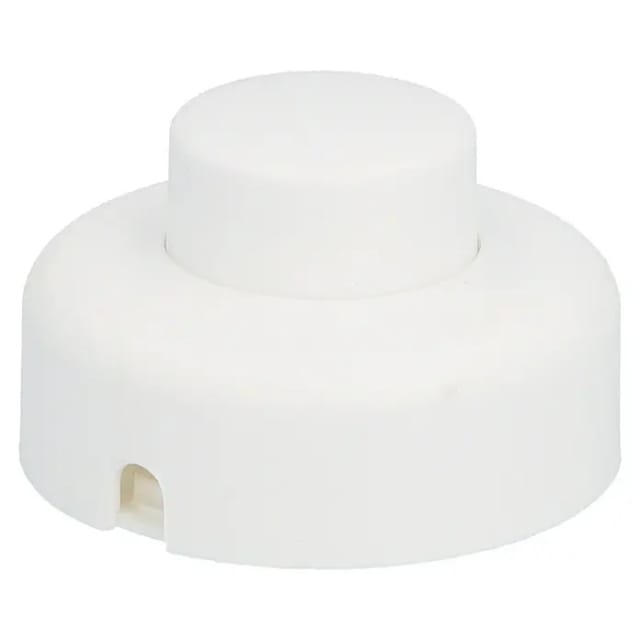 Fuß-tretschalter 1pol 1a 250v 1a Weiß Lampenzubehör