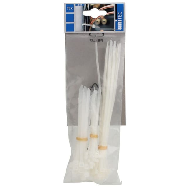 Kabelbinder-set 3 X 25 Stück, Sortiert, Transparent Kabelbinder