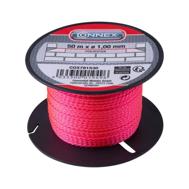 Maurerschnur 50 M Ø 1 Mm Rot Maurerwerkzeug