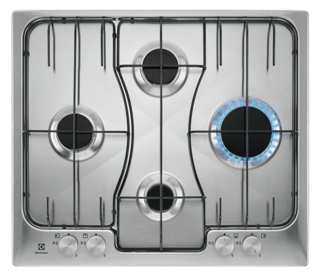 Electrolux Rgg6243lox Schwarz, Edelstahl Integriertes 60 Cm Kochfeld De Gas 4 Zone(n)