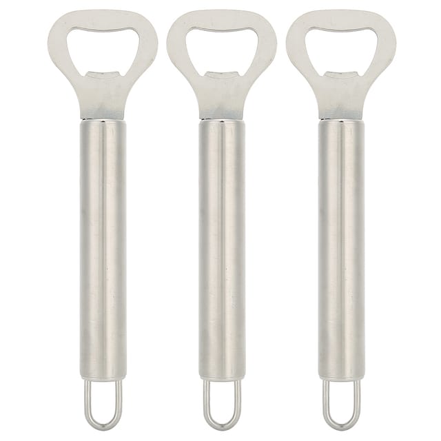 3-teiliger Mini-flaschenöffner Aus Edelstahl, Handlich, Tragbares Küchenzubehör