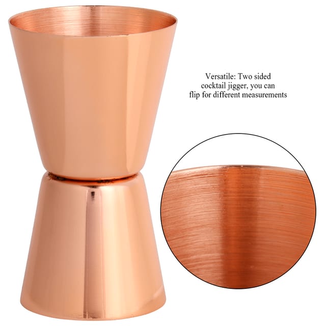 Jigger Aus Edelstahl, 30/45 Ml, Für Cocktails, Doppelseitiger Messbecher Für Unzen Und Milliliter