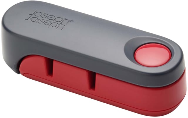 Klappbarer Messerschärfer Dejosephjoseph Joseph Rota Kompaktes Und Tragbares Design, Ideal Für Küchen- Und Outdoor-messer, Mit Rädern Dede Keramik Schärfen, Farbe Rot