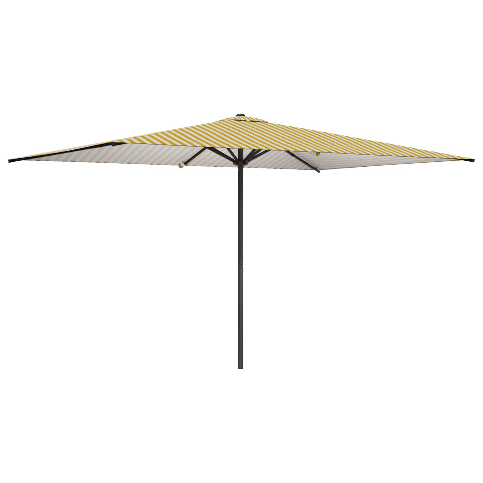 Vidaxl Garden Parasol Rectangular 2 X 3 M Polyester Yellow And White