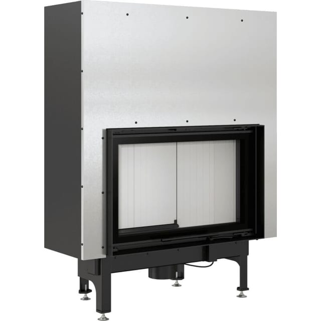 Kamineinsatz Aus Stahl Kratki Nadia 12 Kw Ø 200 Mit Schiebetür