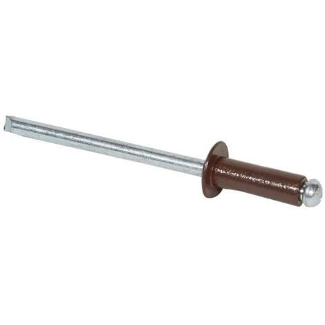 Aluminium Nieten Moro Kopf 4x12 Pack. 500 Stk - Brixo