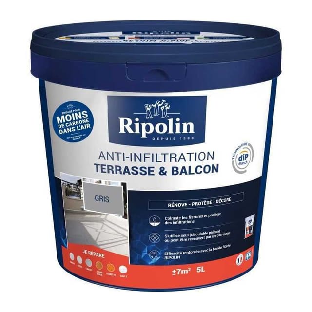 Abdichtungsbeschichtung Ripolin Außenboden Grau 5 Liter