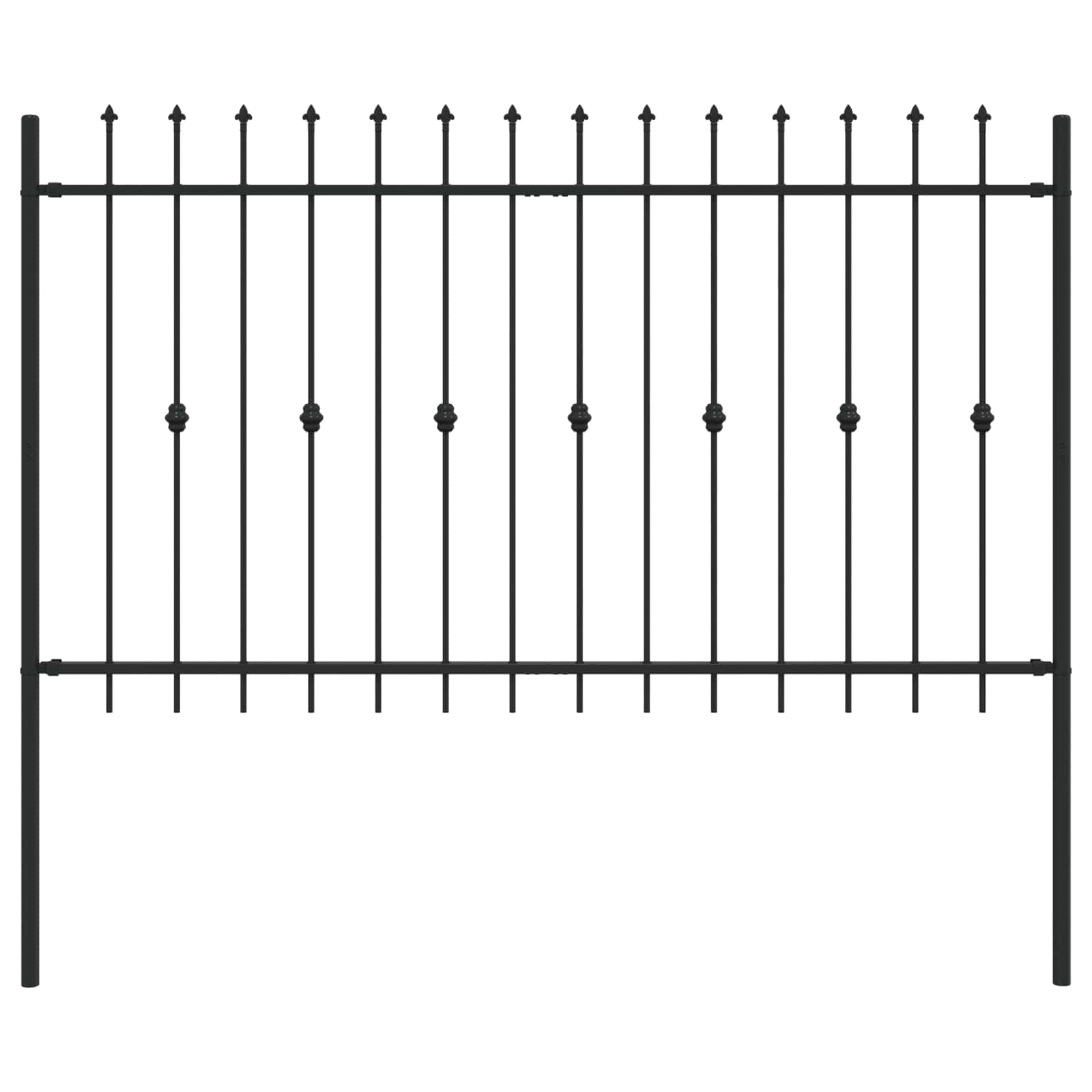 Maison Exclusive - Spießzaun Asten 200 X 116 Cm Pulverbeschichtet