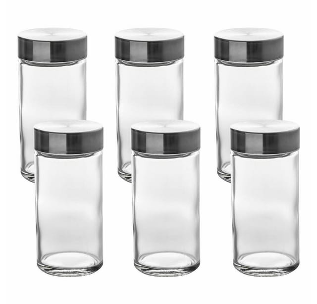 5five Simply Smart - 6 Gewürzgläser 80ml Edelstahldeckel - 5five