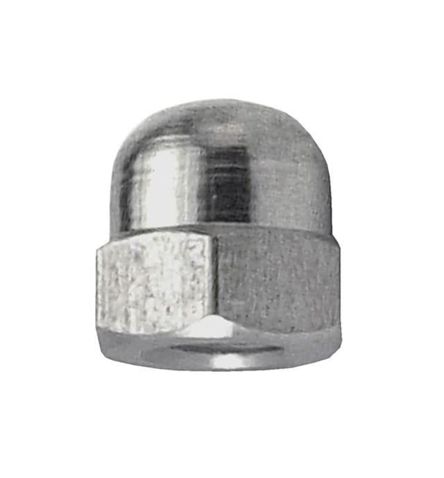Hutmuttern M5, 12 Stück, Edelstahl A4 Hutmuttern