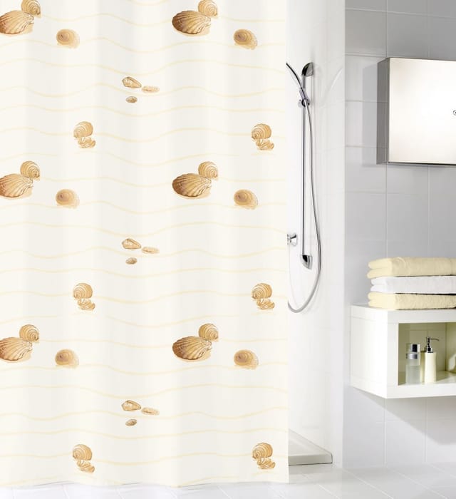 Kleine Wolke - Duschvorhang Miami Beige, 180 X 200 Cm Duschvorhänge