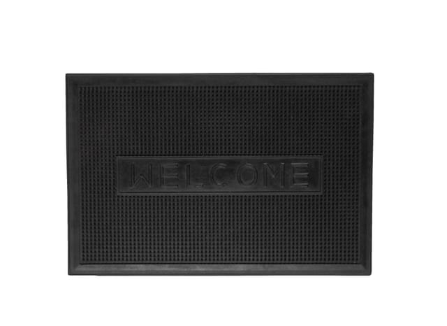 Weitere - Fußmatte Welcome Schwarz 40 X 60 Cm Fußabtreter Schmutzmatte Schmutzfangmatte