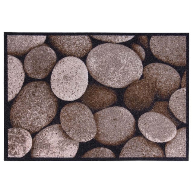 Fußmatte Rinaldo Stones Taupe, 50 X 70 Cm Fußmatte