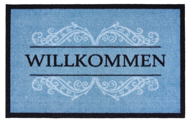 Fußmatte Carmen Willkommen Blue, 39 X 58 Cm Schuhabstreifer & Fussmatten
