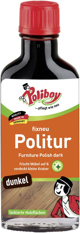 Fixneu Politur 100 Ml Dunkel Holzreiniger & Pflege - Poliboy