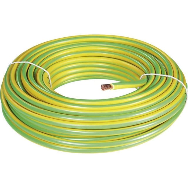 Pvc-aderleitung H07v-k 16 - 10 Meter, Grün/gelb Aderleitung