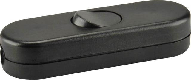 Schnur-zwischenschalter 2p 250v 10a Schwarz Schnurschalter
