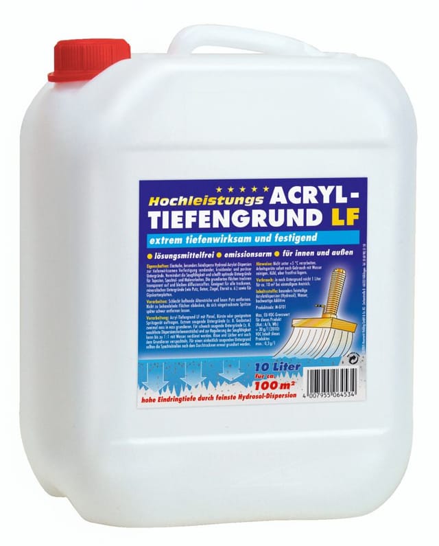 Hochleistungs Acryl-tiefengrund 10 L Grundierungen - Decotric
