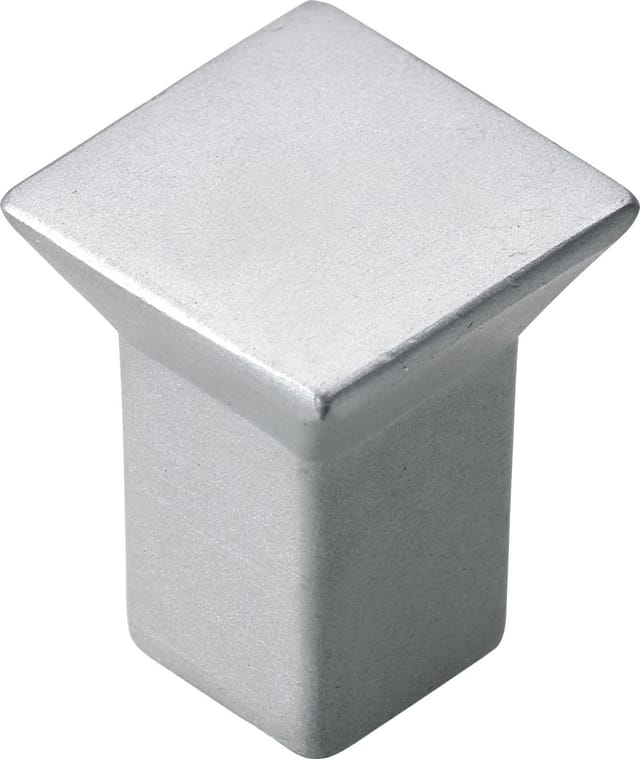 Hettich - Möbelknopf Silber 18,0 X 18,0 Mm - 1 Stück Möbelknöpfe